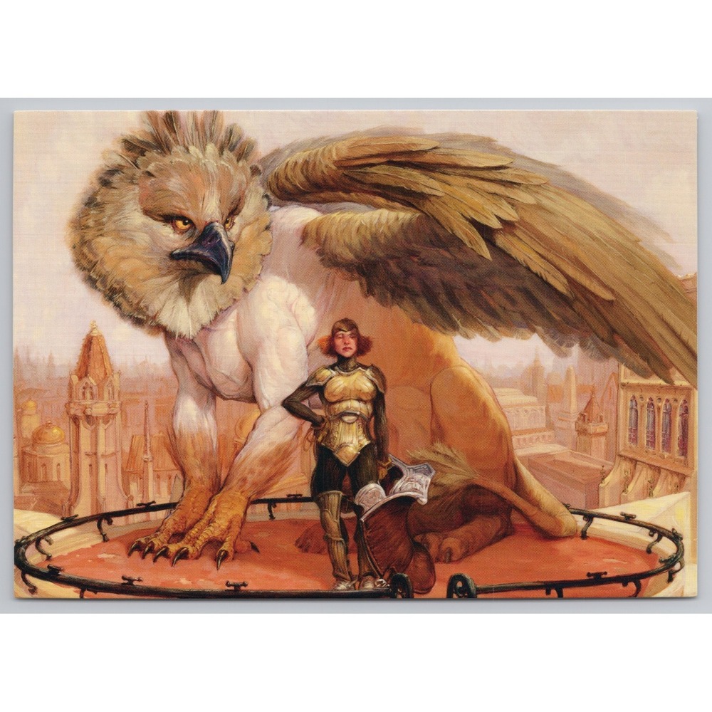 Magic the Gathering POSTCARD Art to Send or Frame Skyrider Trainee by Rex 2006